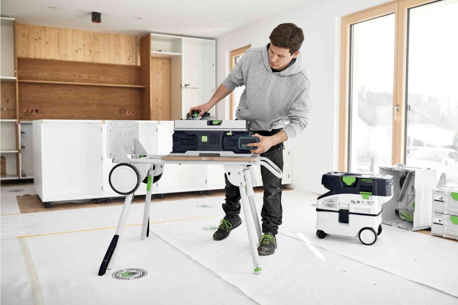 Festool CSC SYS 50 EBI-Basic Sega circolare da banco 18 V senza batterie