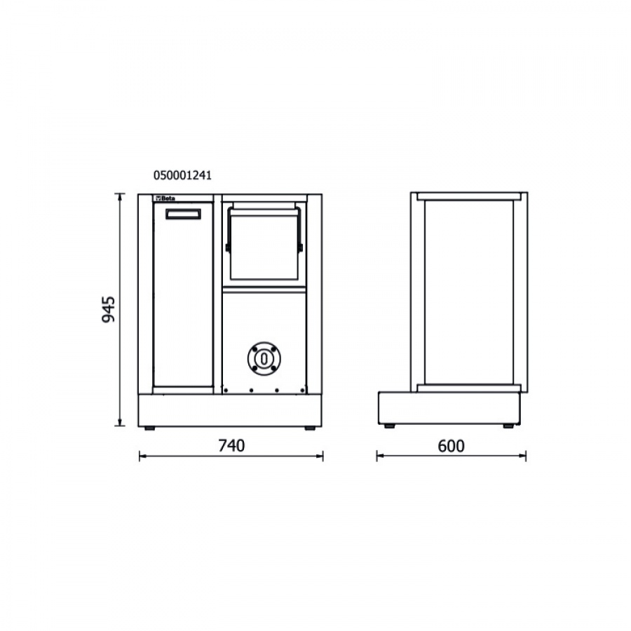 Beta RSC50 MS-AVV Modulo di servizio fisso per arredamento officina