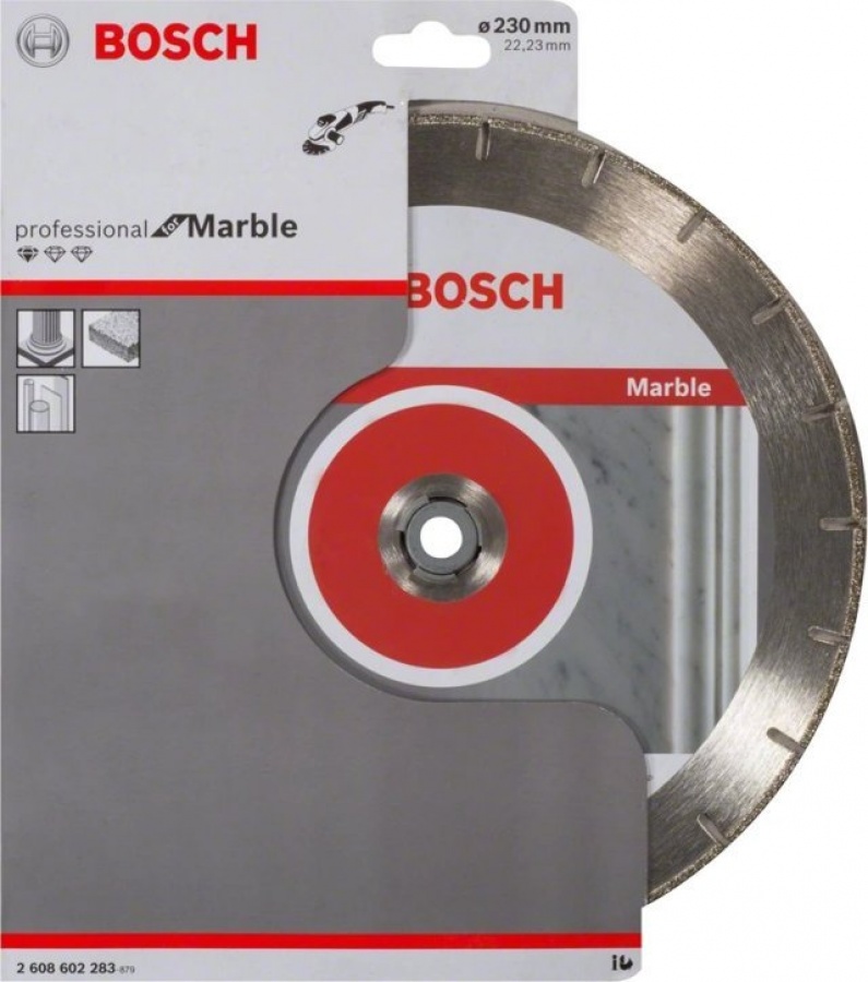 Disco Diamantato 230 mm da taglio per smerigliatrice piastrelle Bosch  2608602397